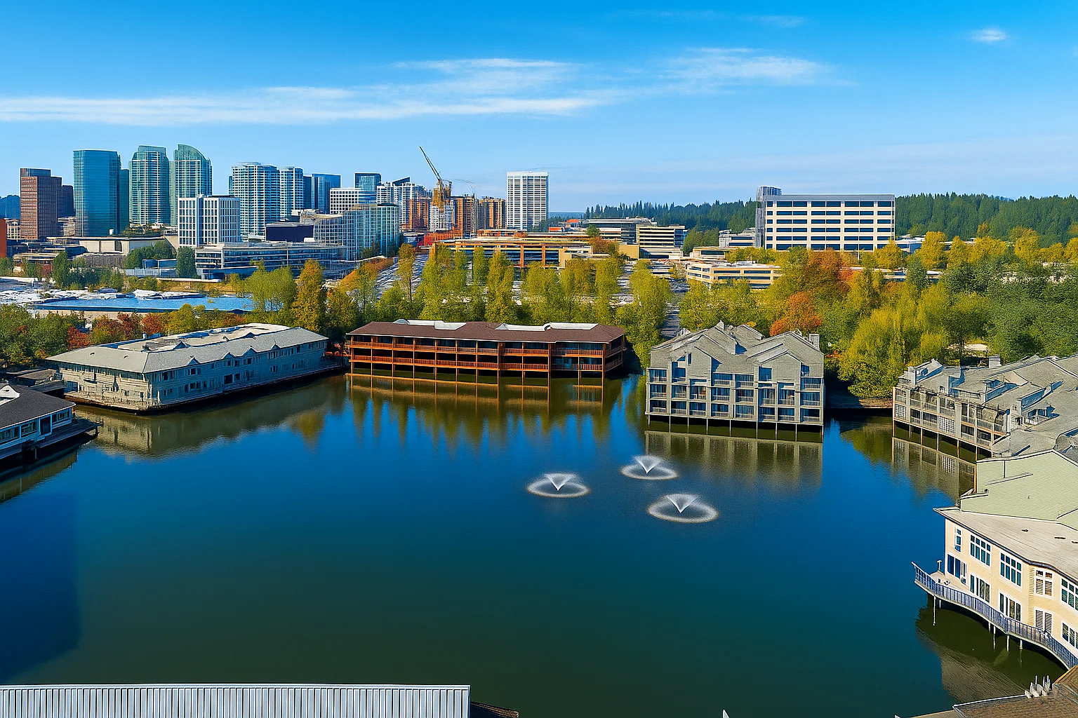 View from Lake Bellevue office