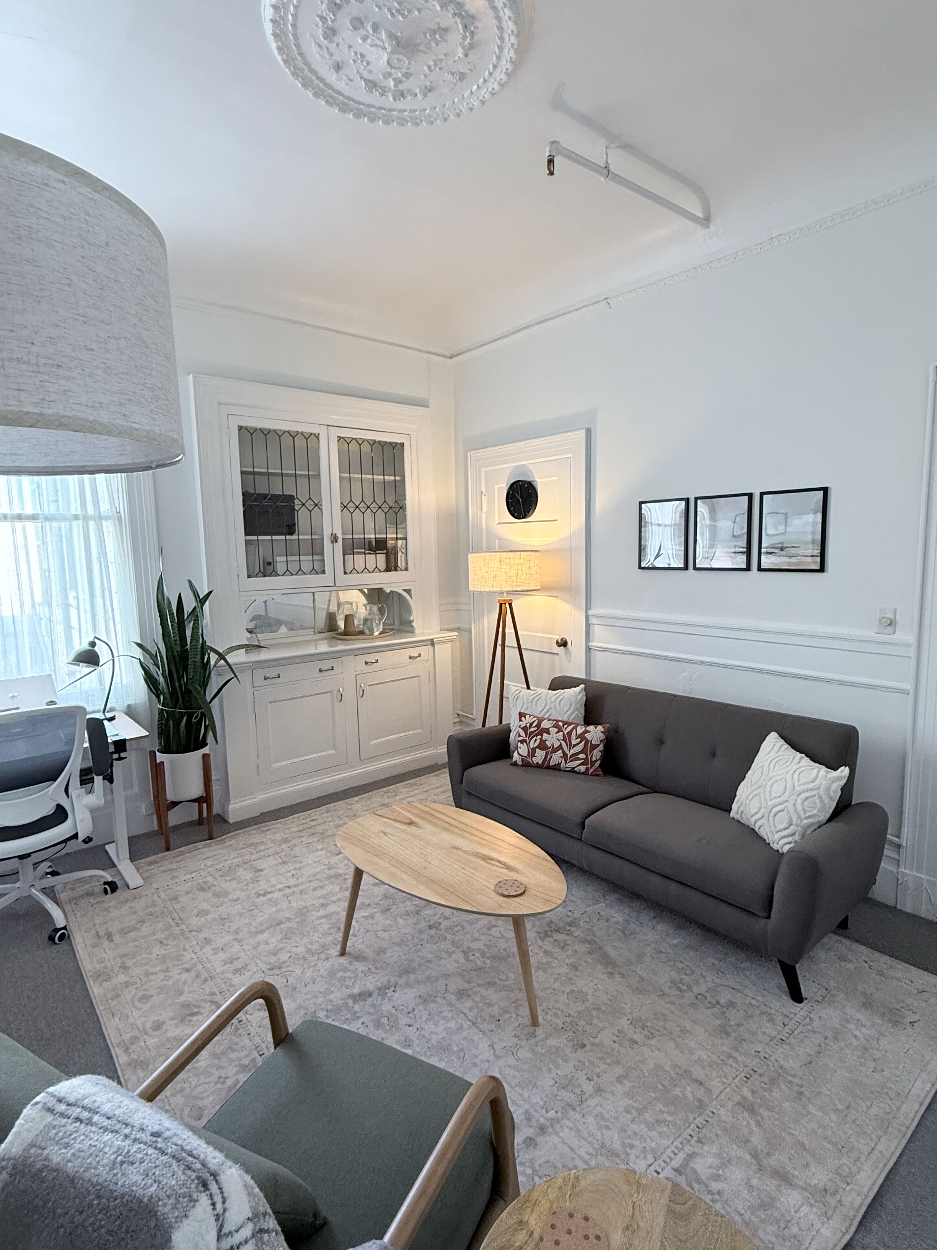 Office lounge with sofa